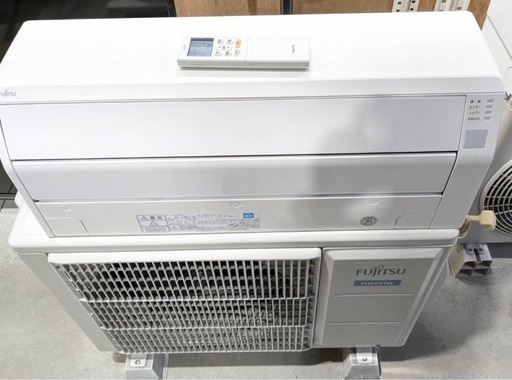 ●販売終了●【標準取付工事費込】富士通 4.0ｋ エアコン　2019年製　nocria　　リモコン付き　中古品
