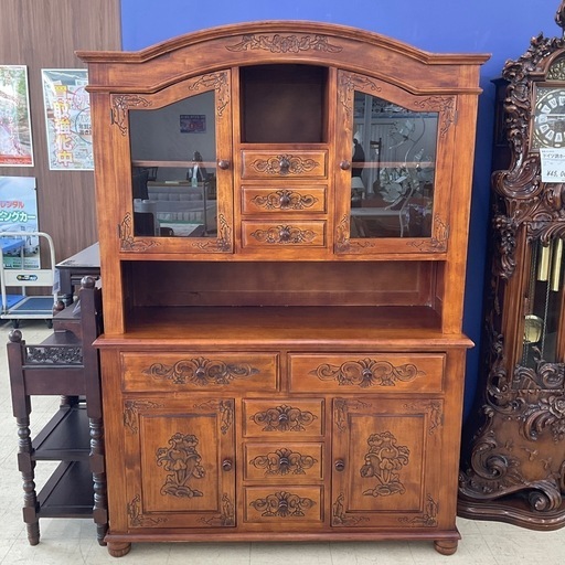 ビンテージ キャビネット カップボード 食器棚