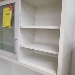 J1273【リユースのサカイ柏店】高橋木工所　キッチンボード　セルバ90　ホワイト　クリーニング済み　の画像