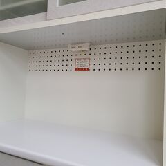 J1273【リユースのサカイ柏店】高橋木工所　キッチンボード　セルバ90　ホワイト　クリーニング済み　の画像