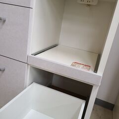 J1273【リユースのサカイ柏店】高橋木工所　キッチンボード　セルバ90　ホワイト　クリーニング済み　の画像