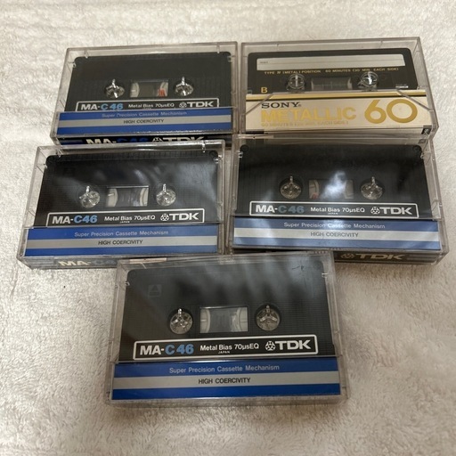 （取引中）昭和レトロ 中古カセットテープ　ハイポジ、メタルのみ　38本