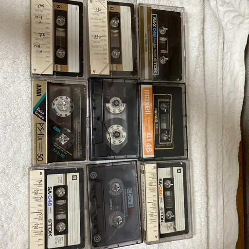 （取引中）昭和レトロ 中古カセットテープ　ハイポジ、メタルのみ　38本