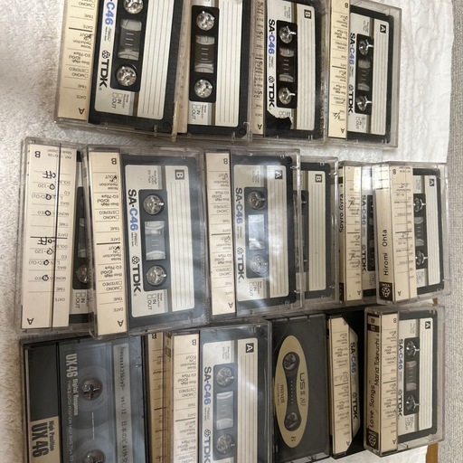 （取引中）昭和レトロ 中古カセットテープ　ハイポジ、メタルのみ　38本
