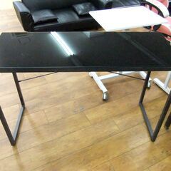 スリムデスク 幅120cm ガラス天板 PCデスク ニトリ 机 ブレース120FT