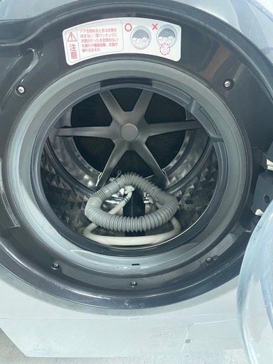 北九州市内配送無料　保証付き パナソニック Panasonic ななめドラム式洗濯乾燥機10kg 右開き クリスタルホワイト NA-V