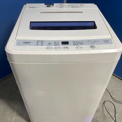 洗濯機 6.0kg 2021年製 AQUA AQW-S60J ホワイト ステンレス槽 全自動