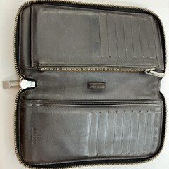 ルイヴィトン ダミエ・ジェアン 長財布 M93546 ブラック系 箱・保存袋・レシート付 送料無料の画像