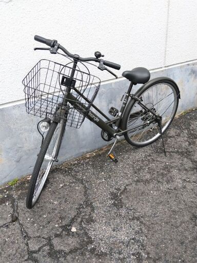 【成約済】自転車27インチ(六段変速:カーキ色)