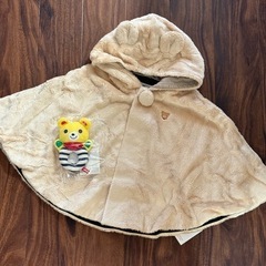 ミキハウス☆ポンチョ☆未使用の画像