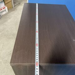 値下げ【良品】食器棚 ブラウン コンパクト 木目調 ガラス扉 引き出し付き 早い者勝ち 引取歓迎 配送OKの画像