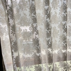 2点セット　カーテン　レースカーテンの画像