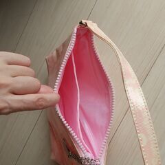 サマンサ　ハンドバッグ　ピンク 総ロゴ柄の画像