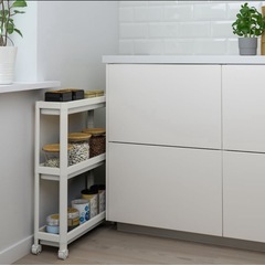 IKEA収納　ヴィスケン　調味料　料理棚　収納ケースの画像