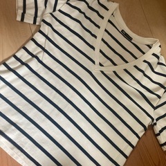 ZARA ボーダートップスの画像