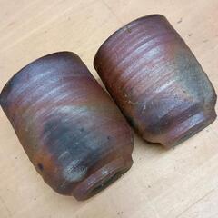 0812-009 備前焼ペア湯呑の画像