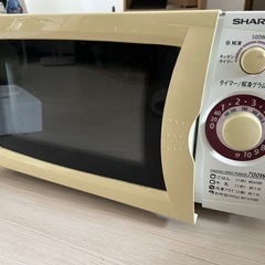 シャープ電子レンジ　中古・動作良好　小型オーブンおまけ付きの画像