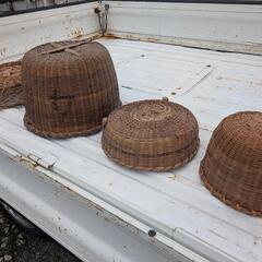 アンティーク竹ざる（籠）の画像