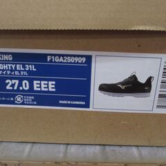 ミズノ F1GA2509 EL31L 27.0cm 安全靴 未使用 【ハンズクラフト宜野湾店】の画像