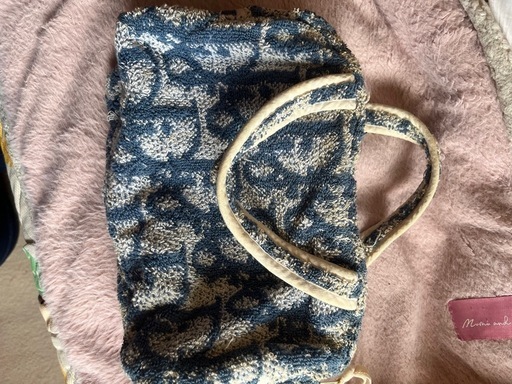 Dior【希少】 ディオール タオル地ハンドバッグ