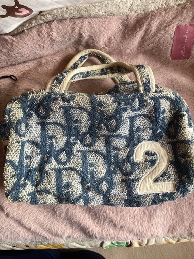 Dior【希少】 ディオール タオル地ハンドバッグ