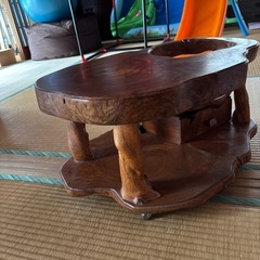 和風木製ポットおきの画像