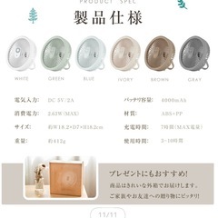 Sout Light 多機能リモコンファン ホワイトの画像
