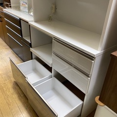 ⭐️大容量⭐️三幸ジャパン レンジボード 大収納 ガラススライドドア レール引き出し No.2409 KEの画像