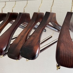 木製ハンガー　9個　再出品の画像