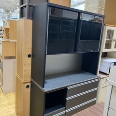 ⭐️モダンカラー⭐️NAFCO レンジボード スタイリッシュ 大収納 石目調 レール引き出し No.2410 KE　の画像