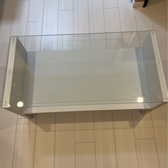 ローテーブル 収納付き おしゃれ　90x45x41(高さ)の画像