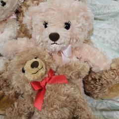 🔥引っ越しセール【☘️中古美品】テディベア親子セット５体の画像