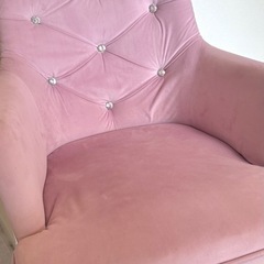 【先着順】椅子(ピンクベロア) 5万円→2.8万円の画像