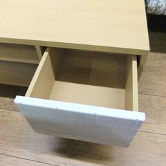 ニトリ マロニエ3580 テレビ台 幅80 ナチュラル テレビボード ローボード TV台 TVラック 収納 家具 札幌市 厚別区の画像