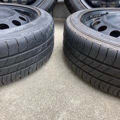 165/50R15 アクア鉄ホイール組込バランス調整済　タイヤ&ホイール４本セットの画像