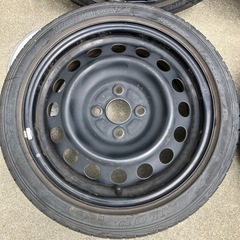 165/50R15 アクア鉄ホイール組込バランス調整済　タイヤ&ホイール４本セットの画像