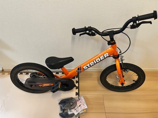 ストライダー　14インチ　オレンジ　付属品付き ストライダー 14x オレンジ スポーツ 自転車 キックバイク 自転車