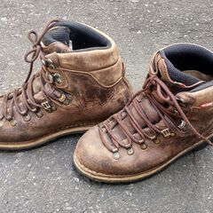 登山靴 ビンテージ スエード ヌバック イタリア製 25cm-25.5cm 中古の画像