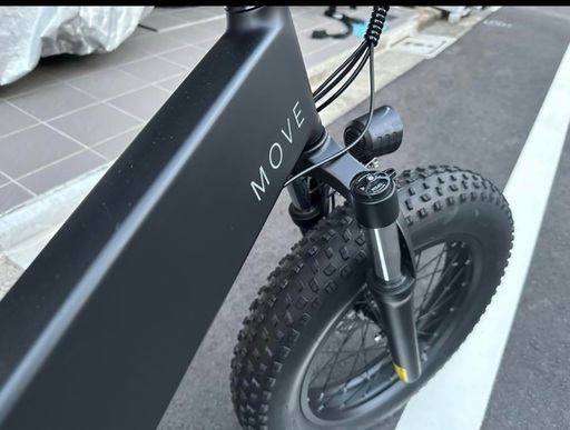 MOVE XS 電動アシスト自転車 ブラック 中古　都内引き取りのみ MOVE XS｜次世代ファットタイヤ型E-bike｜折りたたみ電動