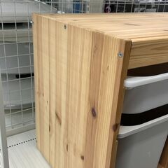 ★リユースのサカイ千葉中央店★期間限定割引有  収納ラック ブラウン H53×D44×W93 クリーニング済み TC4190の画像