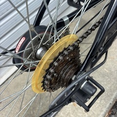 【整備士による点検済み】　☆前後中古タイヤ☆   　外装6段　LEDオートライトシティーサイクル　防犯登録料込価格︎‼︎の画像