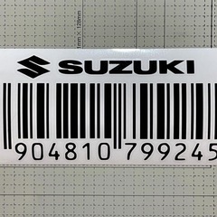 JB64ジムニーJB74シエラ用バーコード&スチール缶リサイクルステッカー黒の画像