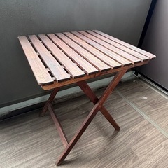 【直接引き渡しのみ】IKEA アウトドアテーブル チェアセットの画像