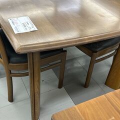 ★リユースのサカイ千葉中央店★期間限定割引有  ダイニングセット ブラウン H71×D100×W180 クリーニング済み TC4198の画像