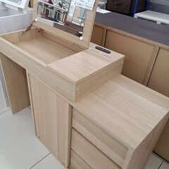 ★リユースのサカイ日立店★HJ7382  ドレッサー ナチュラルベージュ H72×D39.5×W75～129 クリーニング済み の画像