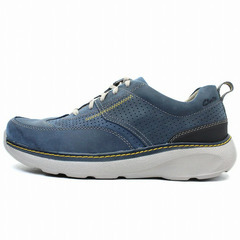 クラークス Clarks スニーカー 靴 革靴 カジュアルシューズ Charton Mix 本革 レザー ネイビー メンズ ブランド 男性向け 人気 新品 未使用の画像