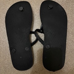サンダル　黒　23.5cmの画像