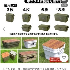 トランクカーゴオリジナル天板未使用手作りの画像