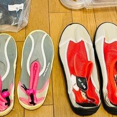 シュノーケル　フィン　ウォーターシューズセットの画像