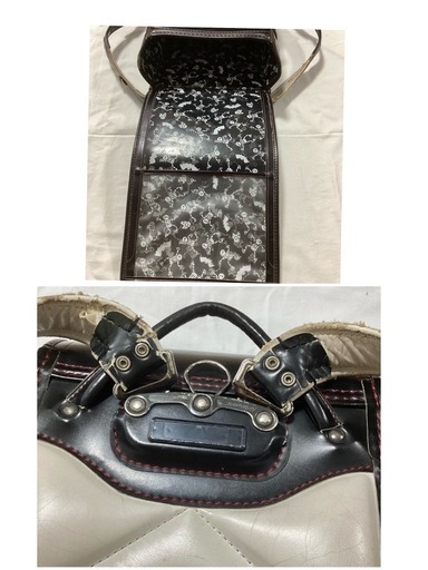 ランドセル　黒　中古品　美品だと思います スカルデザイン ランドセル 黒 (ゆめ) 赤嶺のキッズ用品《子供用